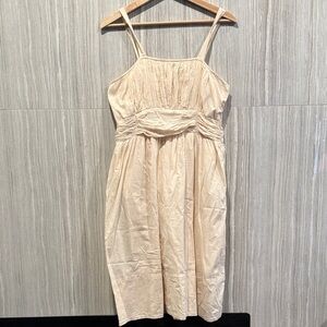 Elegant Cream Midi Dress